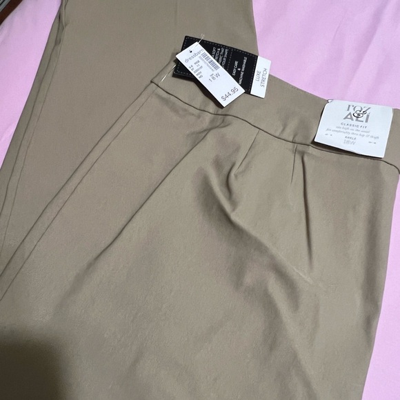 Dressbarn Beige Classic Fit Pants - Picture 1 of 3